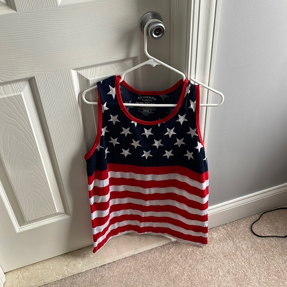American Flag tank top